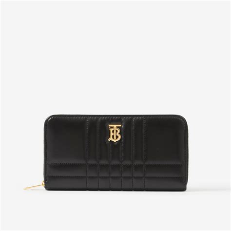 burberry london leather ziparound wallet|Quilted Leather Lola Ziparound Wallet .